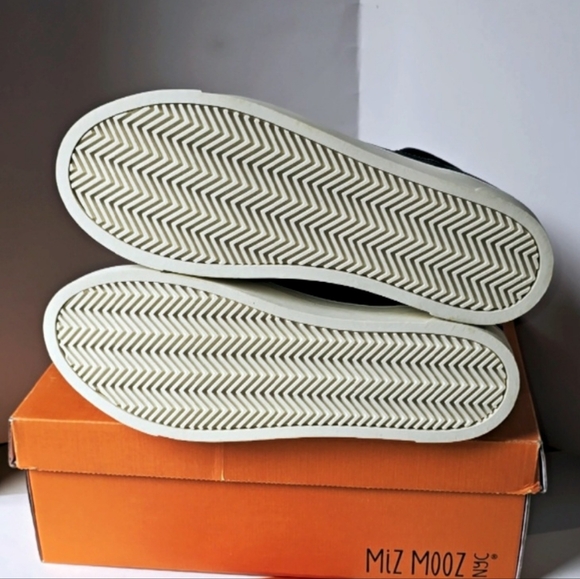 Miz Mooz Alpyne Sneakers Women's size 8.5 Slate Gray Leather NWB Mid/Hi.- New w - Picture 5 of 12